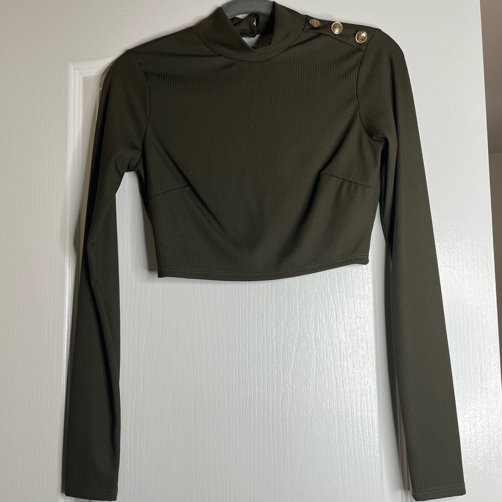 Army Green Military Shirt